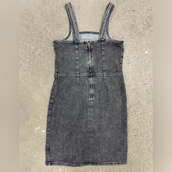 Acid Wash Cat & Jack Black Dungarees-overalls Dress size XXL 16/18 - Picture 4 of 13
